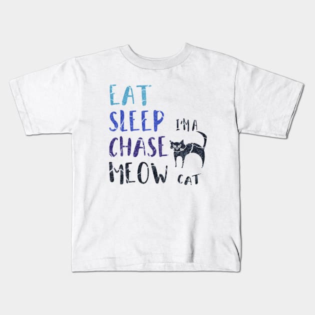 Funny Cat Quote Design Kids T-Shirt by GR-ART